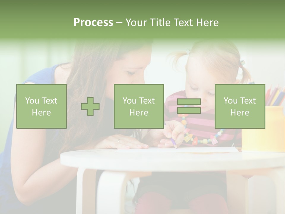 Selling Model Garden PowerPoint Template