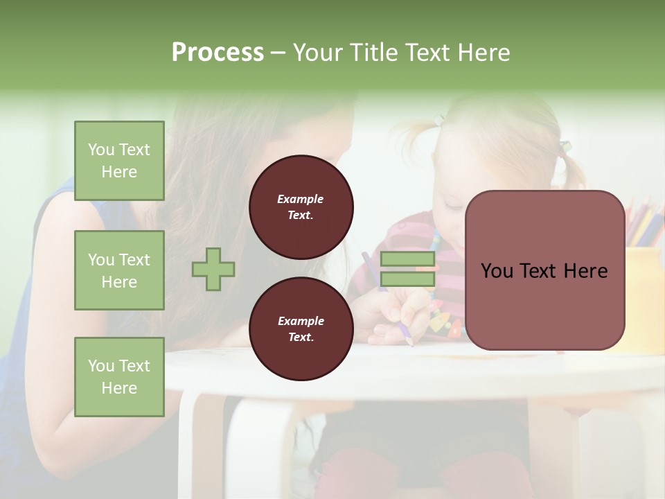 Selling Model Garden PowerPoint Template