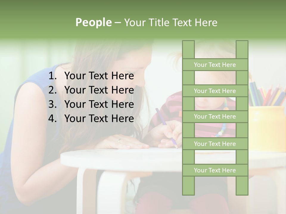 Selling Model Garden PowerPoint Template