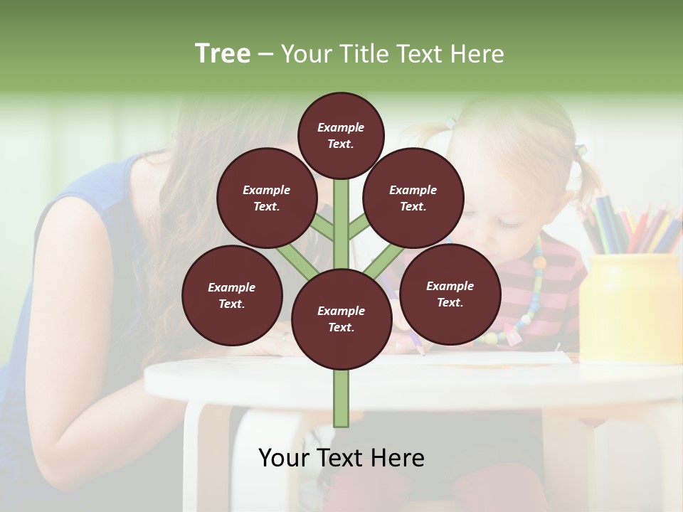 Selling Model Garden PowerPoint Template