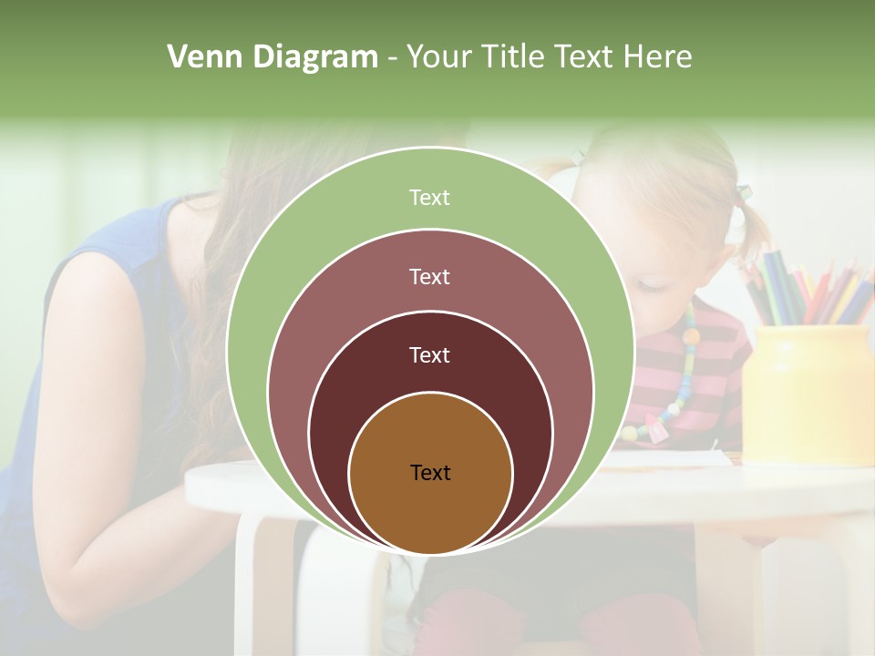 Selling Model Garden PowerPoint Template