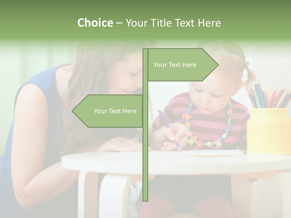 Selling Model Garden PowerPoint Template