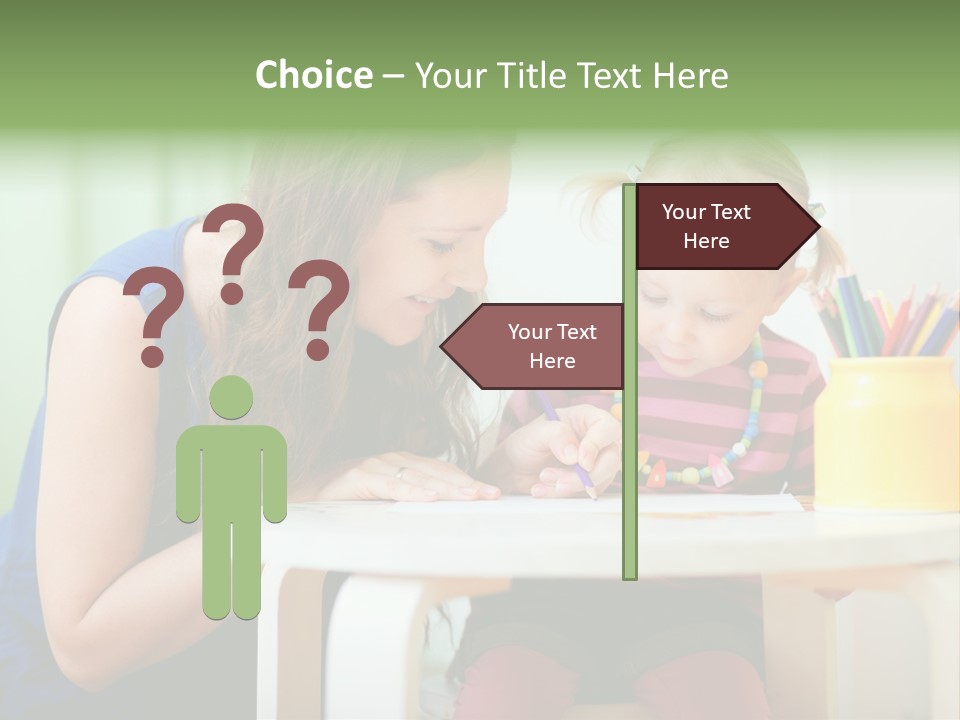 Selling Model Garden PowerPoint Template