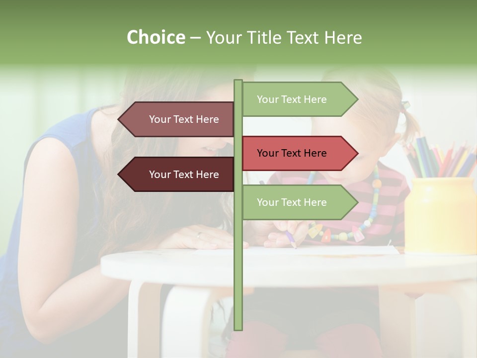 Selling Model Garden PowerPoint Template