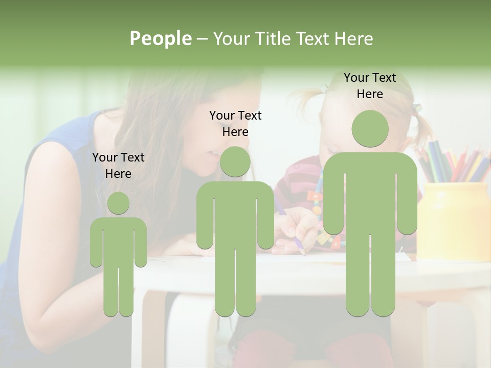 Selling Model Garden PowerPoint Template