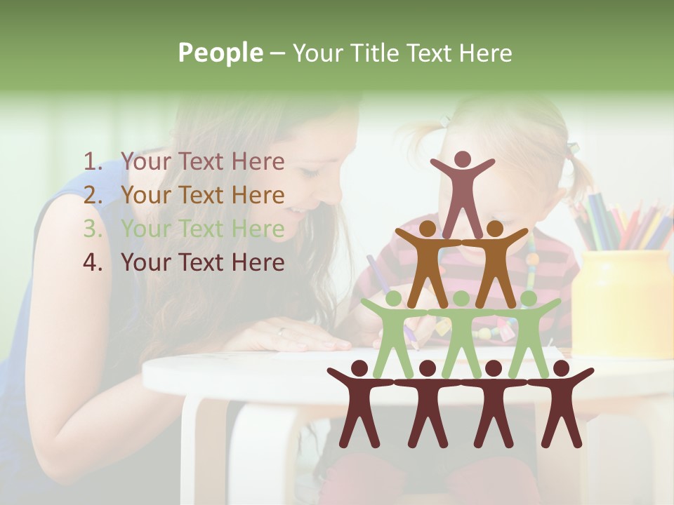 Selling Model Garden PowerPoint Template