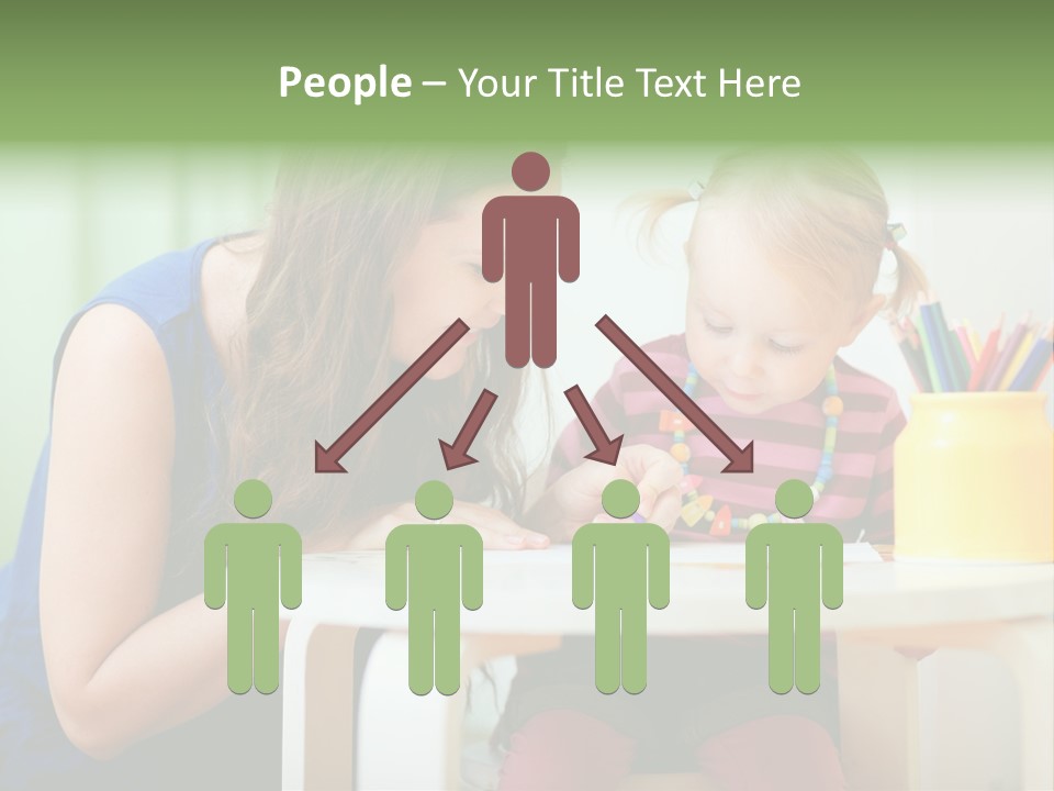 Selling Model Garden PowerPoint Template