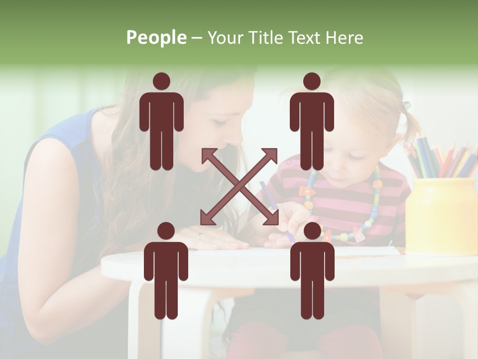 Selling Model Garden PowerPoint Template