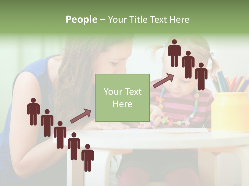 Selling Model Garden PowerPoint Template