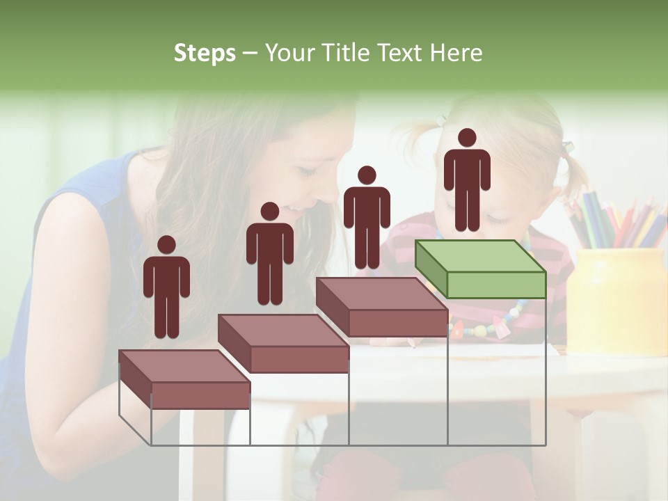Selling Model Garden PowerPoint Template