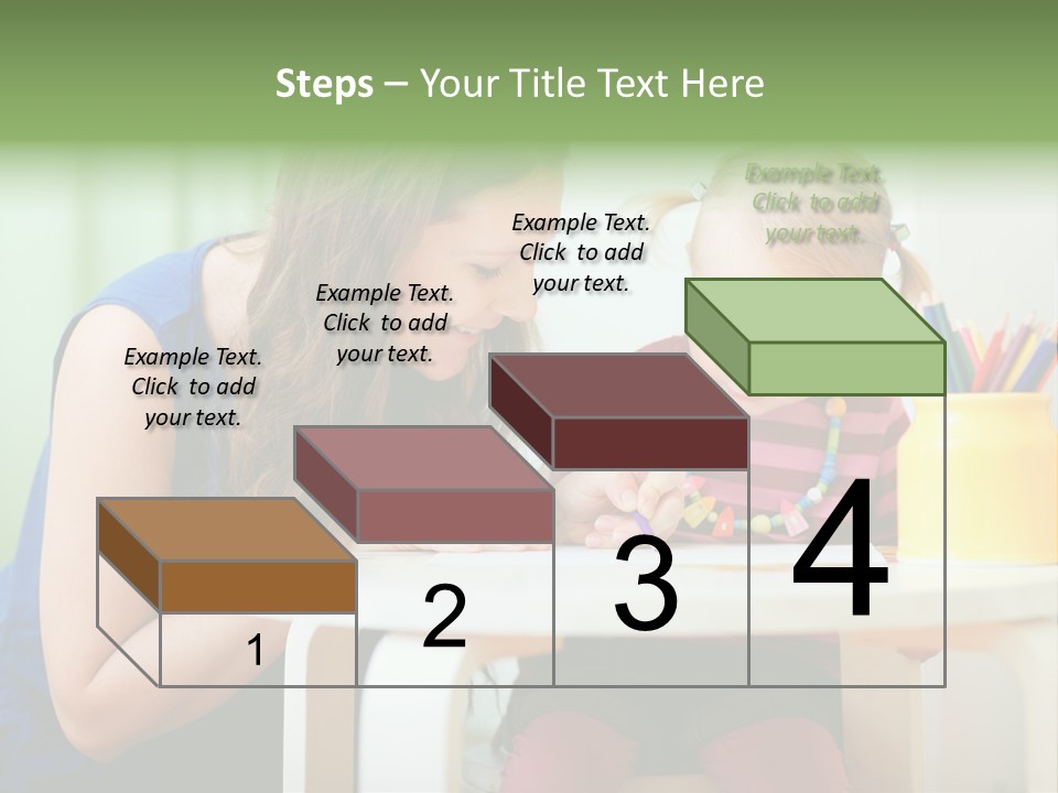 Selling Model Garden PowerPoint Template