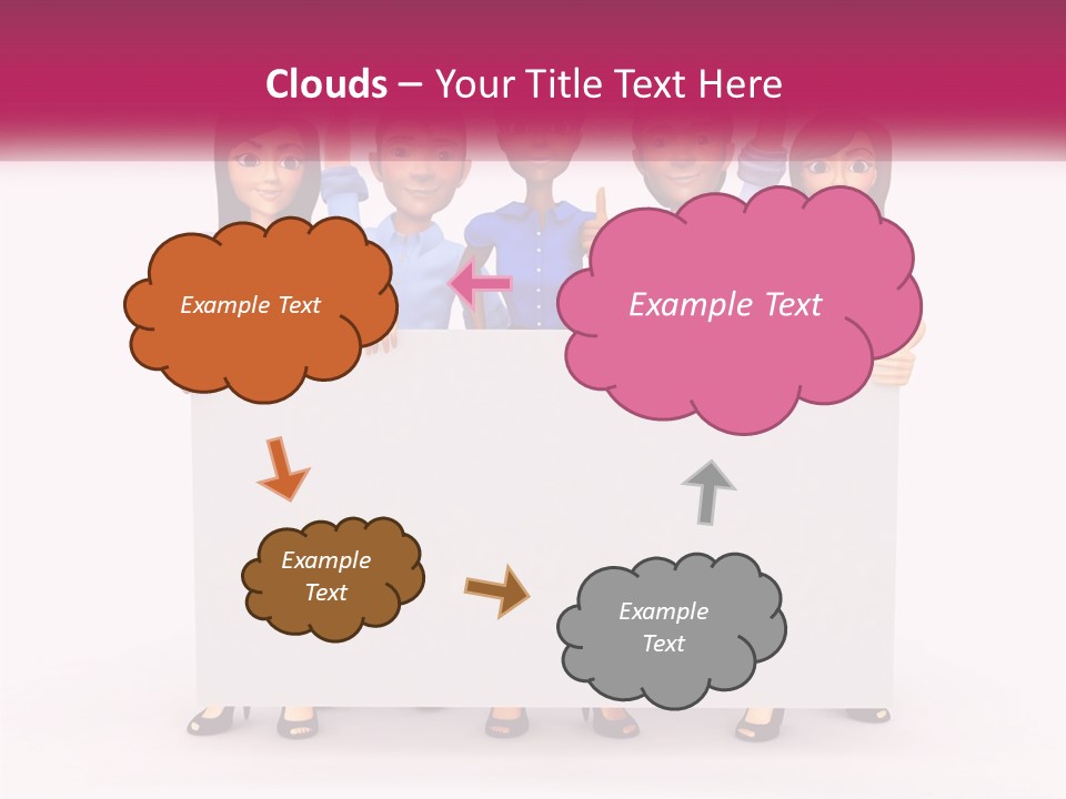 Human Hand Architecture Leaf PowerPoint Template