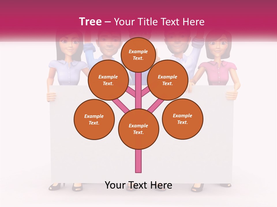Human Hand Architecture Leaf PowerPoint Template