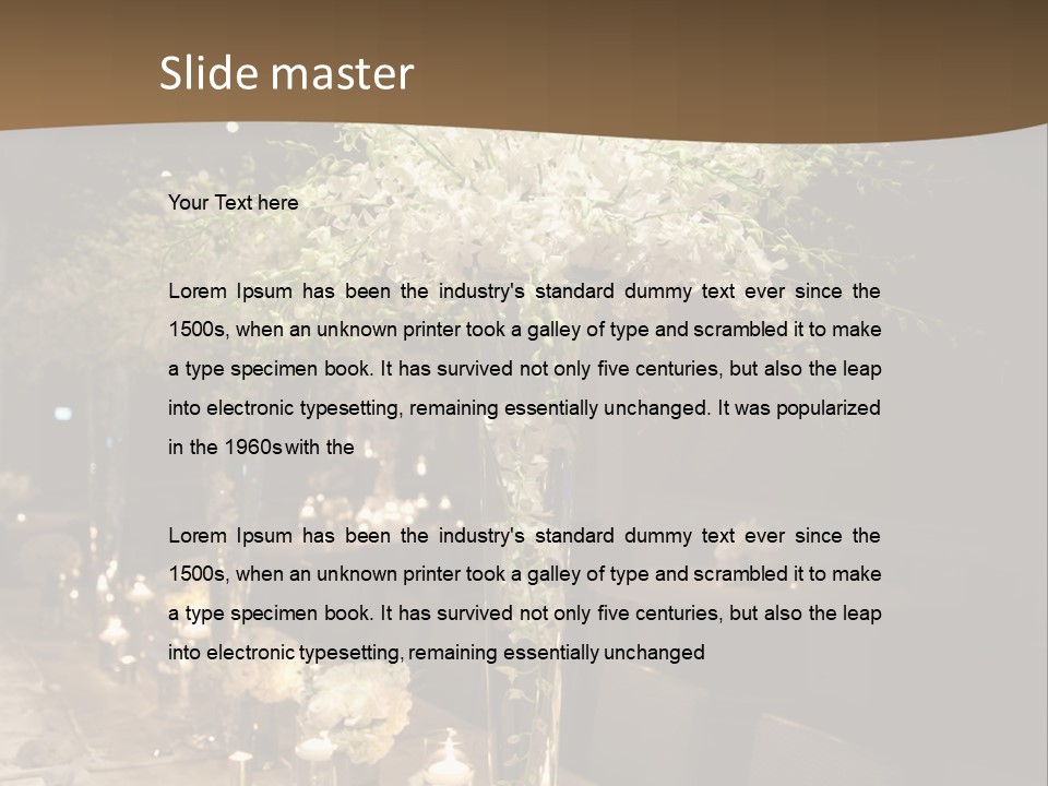 Human Hand Purchase House PowerPoint Template