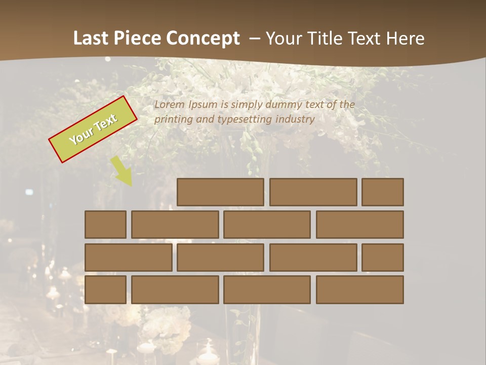 Human Hand Purchase House PowerPoint Template