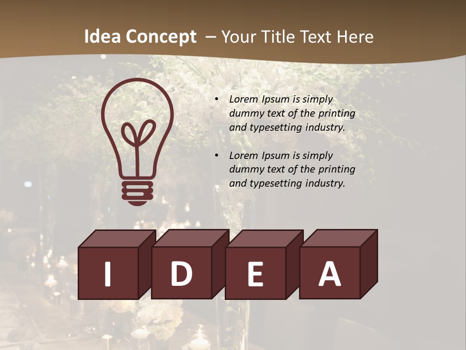 Human Hand Purchase House PowerPoint Template