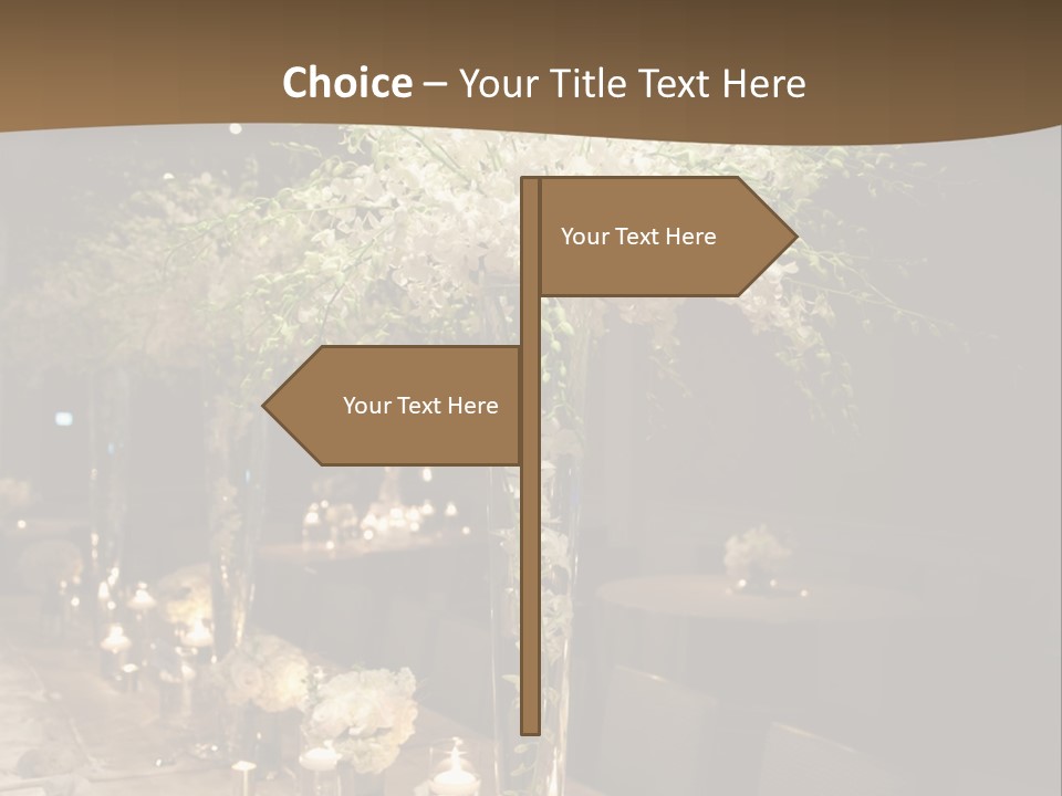 Human Hand Purchase House PowerPoint Template