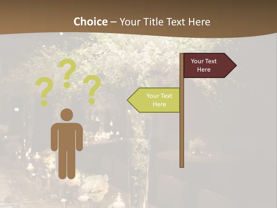 Human Hand Purchase House PowerPoint Template