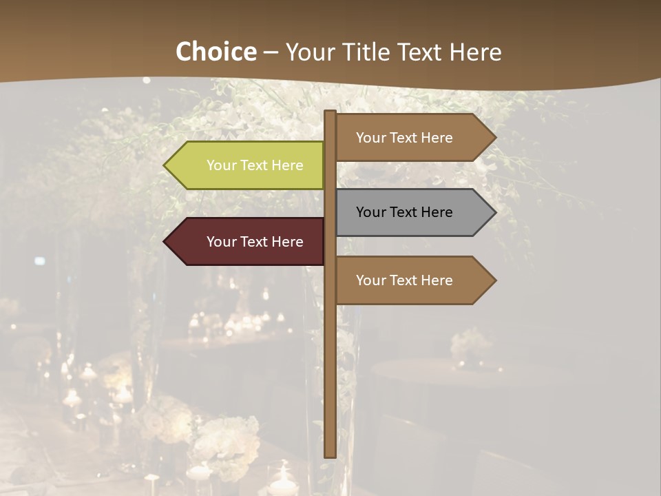 Human Hand Purchase House PowerPoint Template