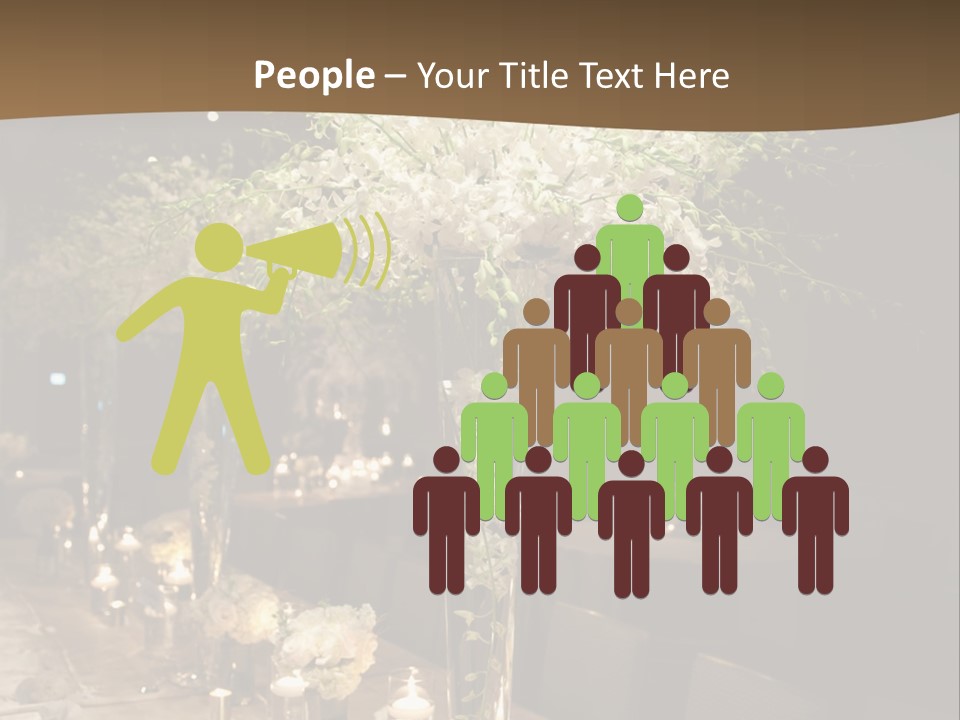 Human Hand Purchase House PowerPoint Template