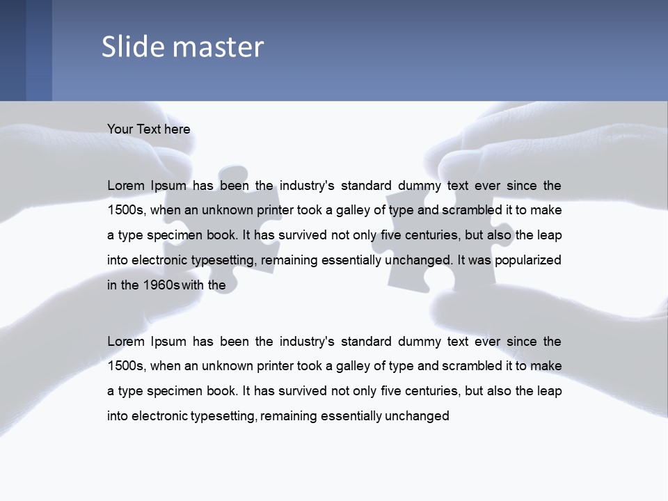 Residential Human Hand Construction PowerPoint Template