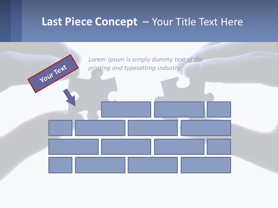 Residential Human Hand Construction PowerPoint Template