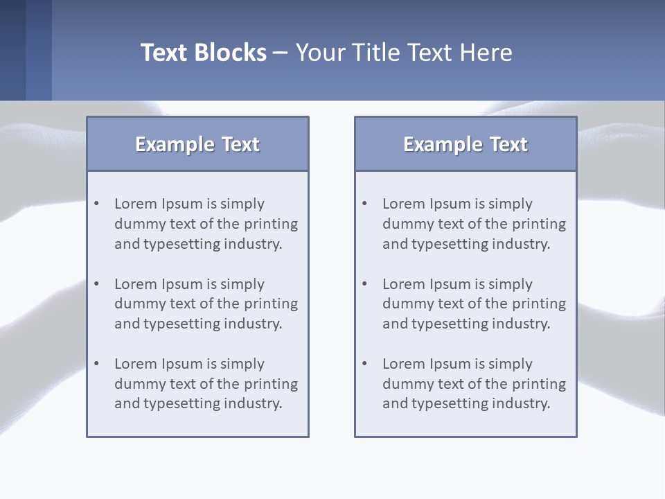 Residential Human Hand Construction PowerPoint Template
