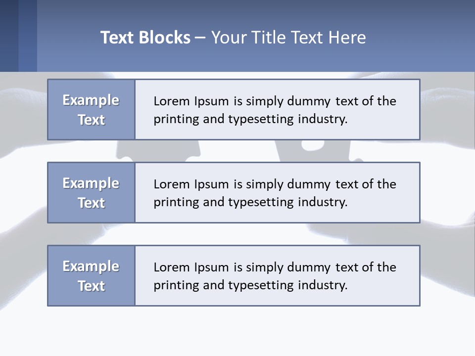Residential Human Hand Construction PowerPoint Template