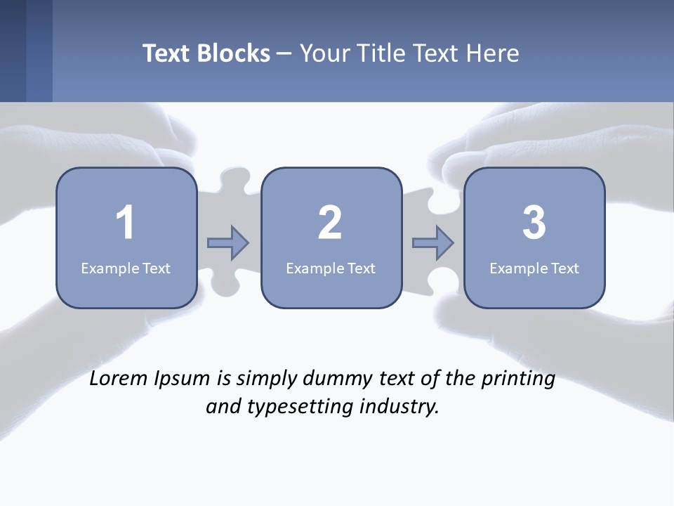 Residential Human Hand Construction PowerPoint Template