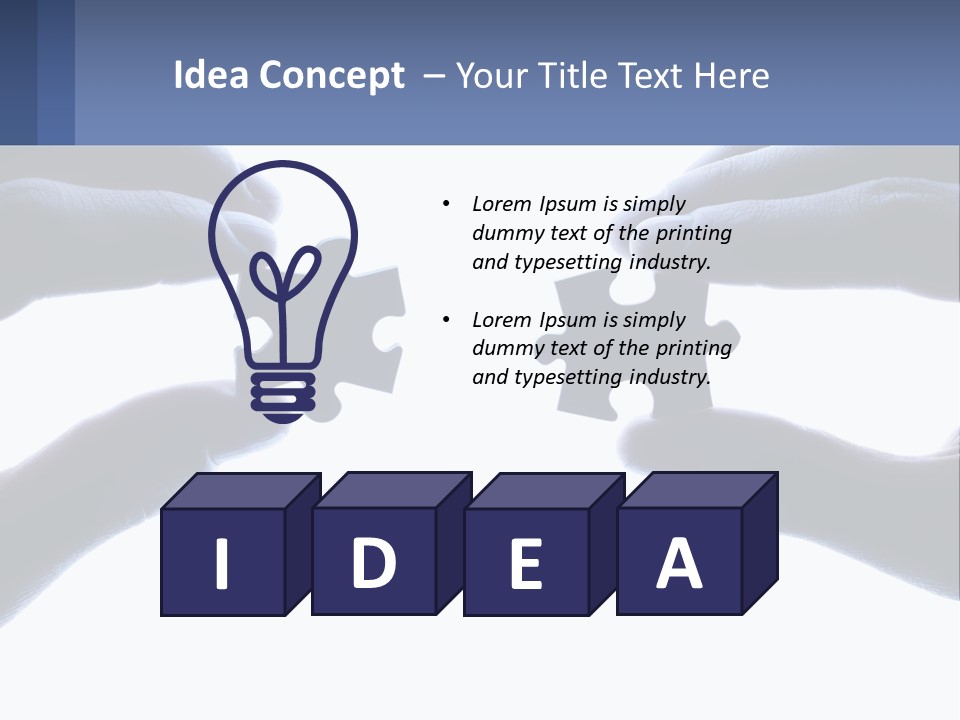 Residential Human Hand Construction PowerPoint Template