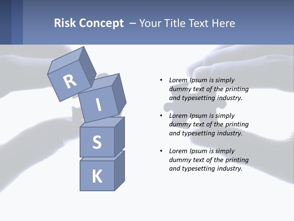 Residential Human Hand Construction PowerPoint Template
