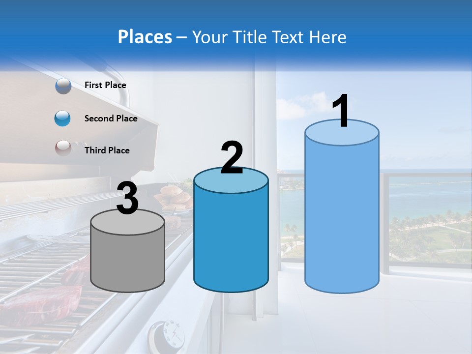 New Blue Sky Man PowerPoint Template