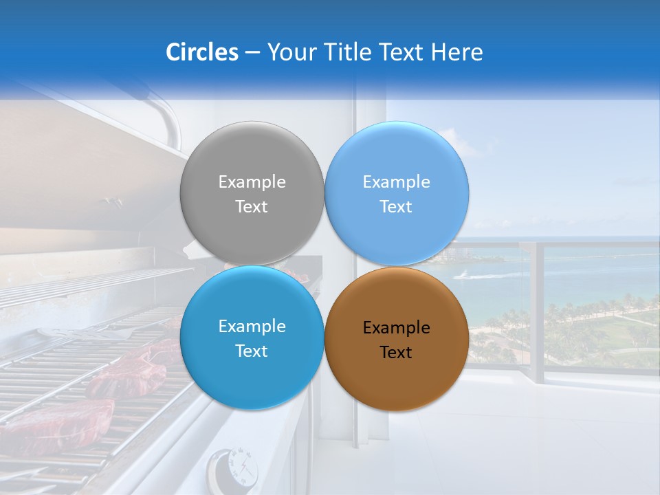 New Blue Sky Man PowerPoint Template