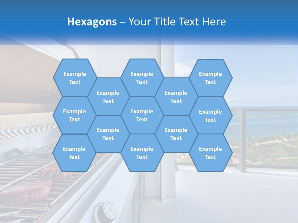 New Blue Sky Man PowerPoint Template