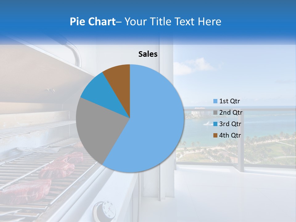 New Blue Sky Man PowerPoint Template
