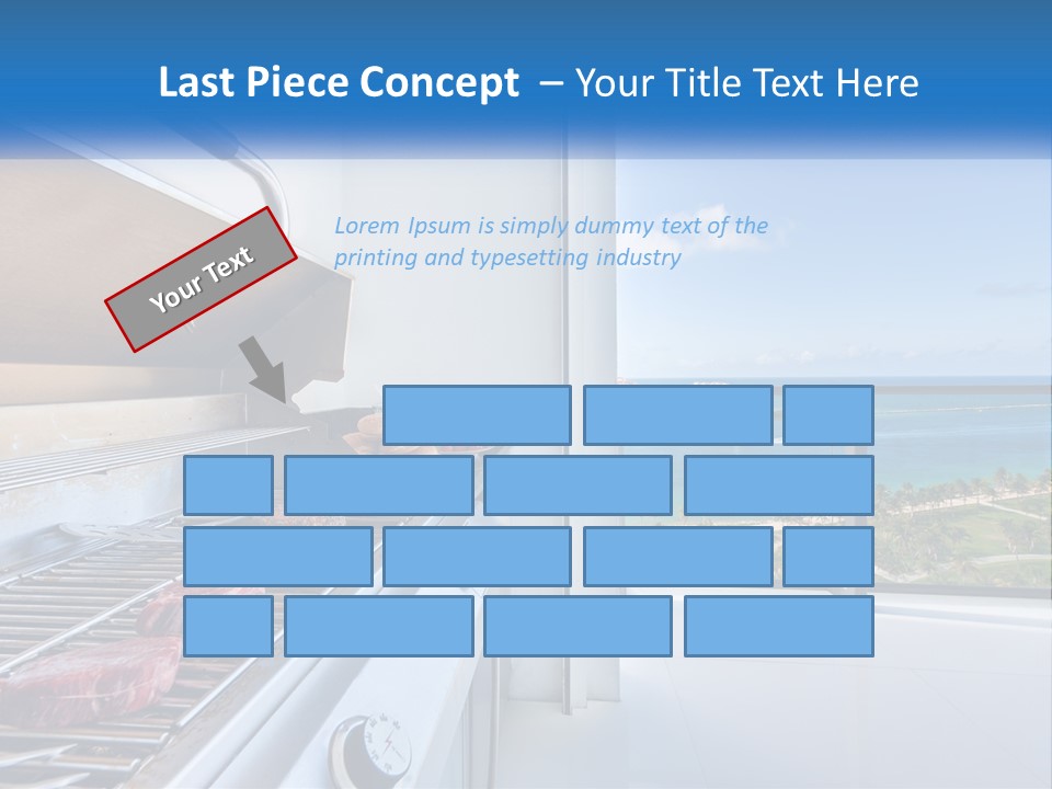 New Blue Sky Man PowerPoint Template