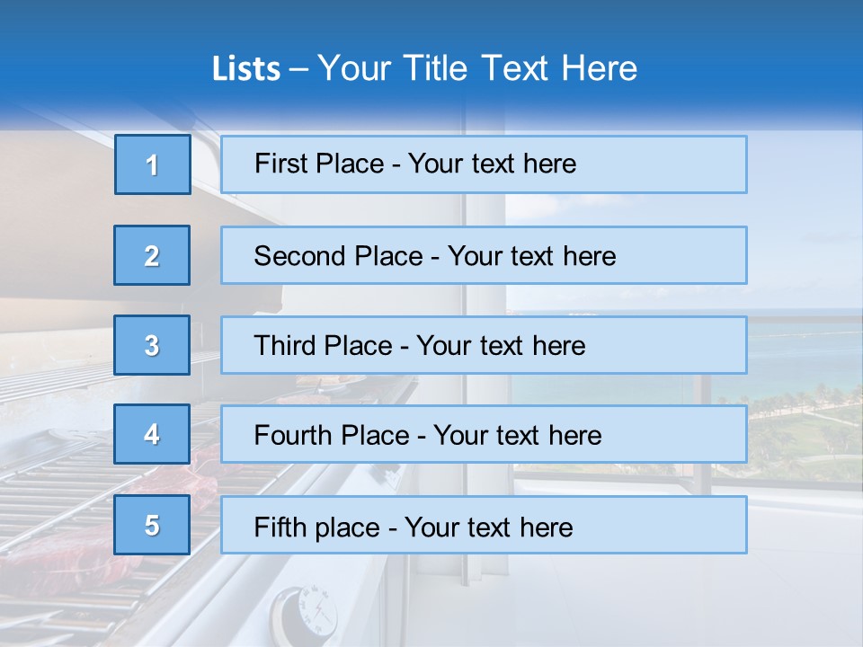 New Blue Sky Man PowerPoint Template