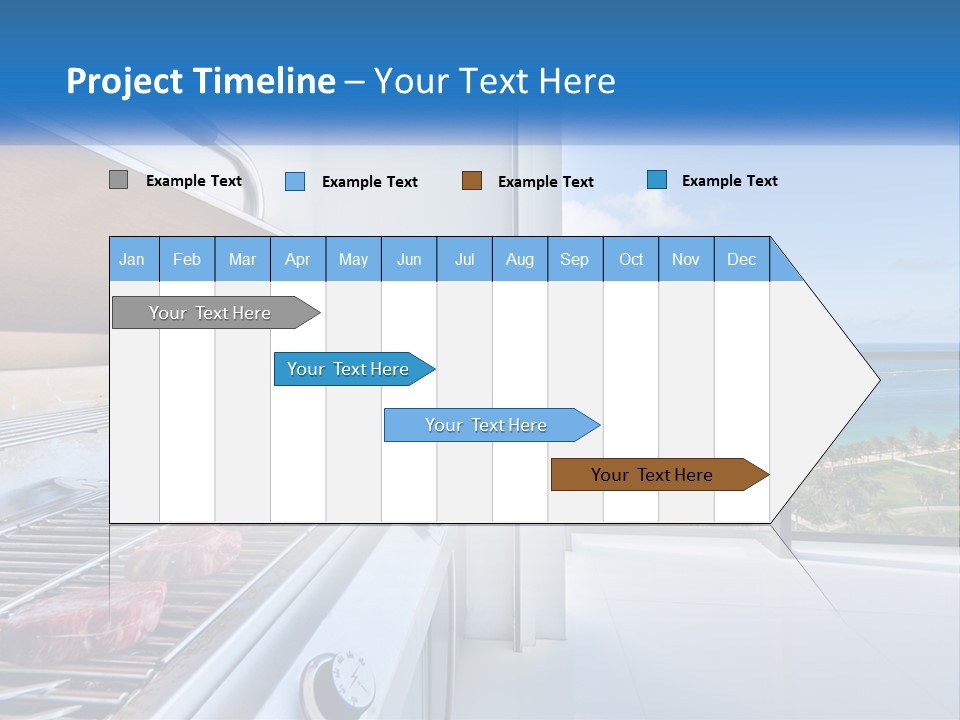 New Blue Sky Man PowerPoint Template