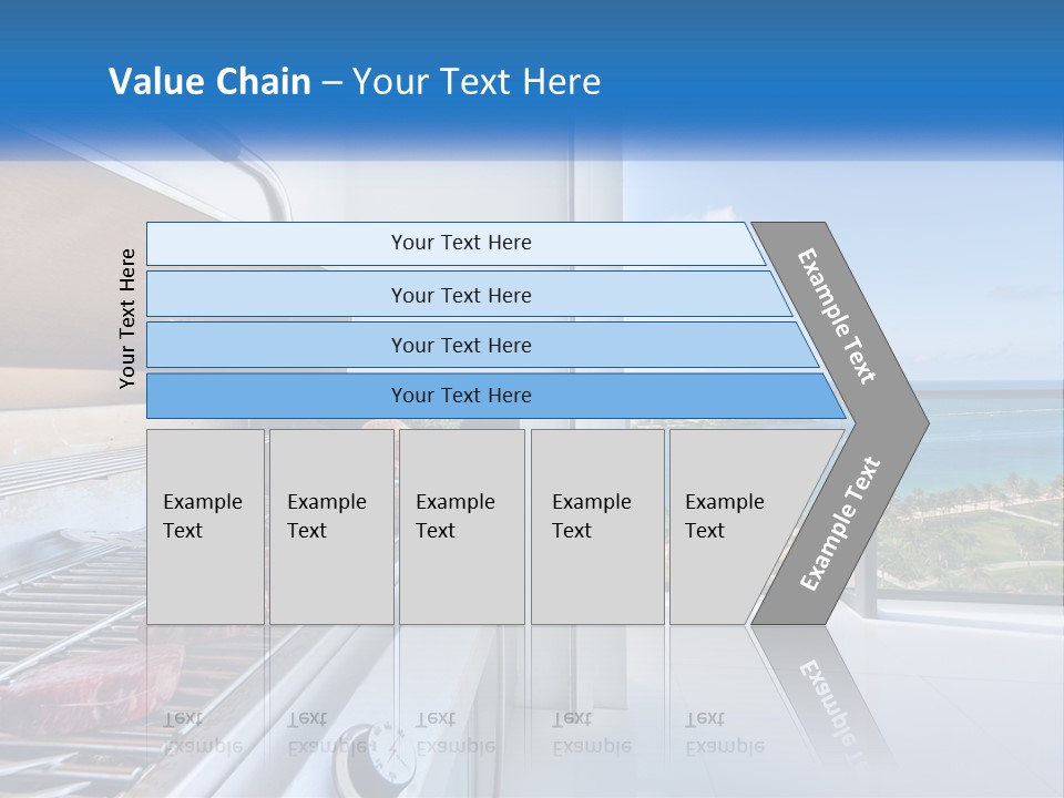 New Blue Sky Man PowerPoint Template