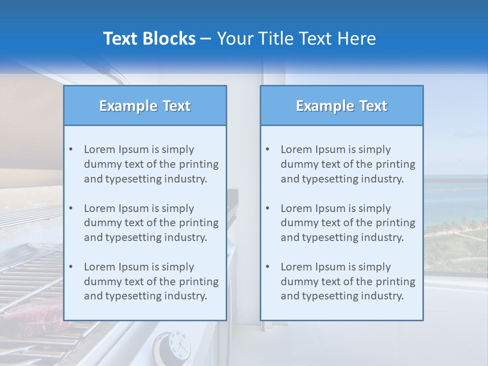 New Blue Sky Man PowerPoint Template