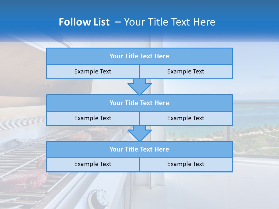 New Blue Sky Man PowerPoint Template