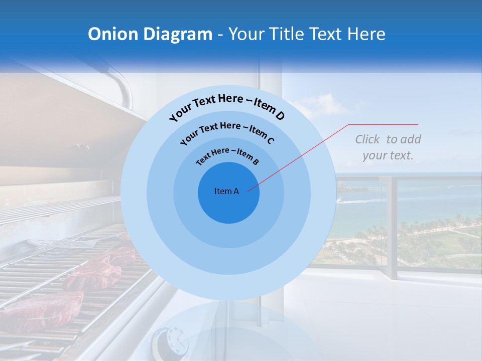 New Blue Sky Man PowerPoint Template