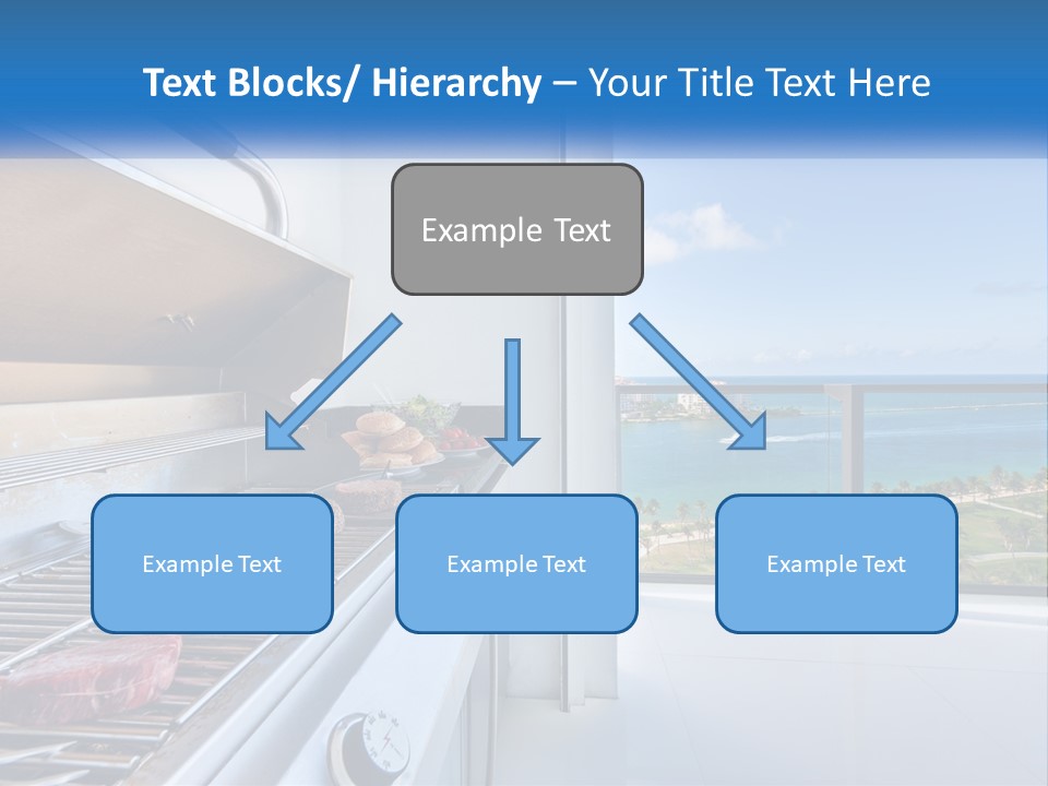New Blue Sky Man PowerPoint Template