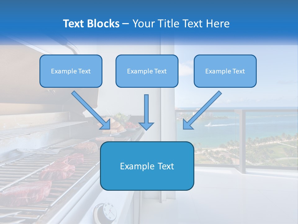 New Blue Sky Man PowerPoint Template
