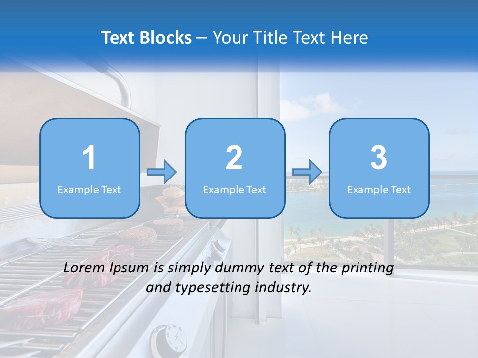 New Blue Sky Man PowerPoint Template