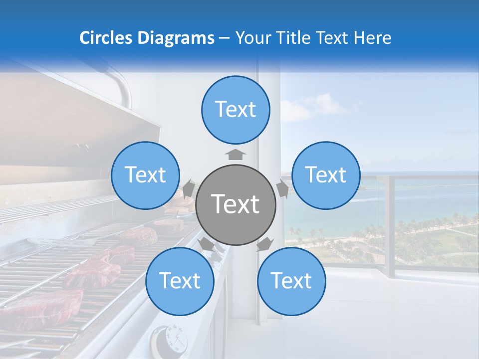 New Blue Sky Man PowerPoint Template
