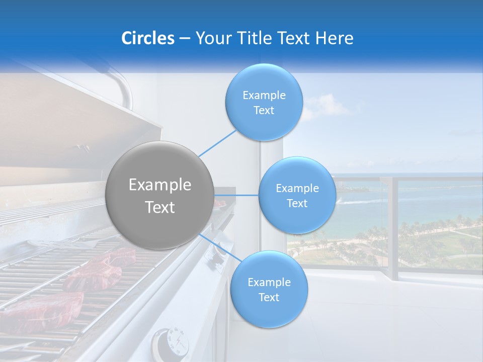 New Blue Sky Man PowerPoint Template