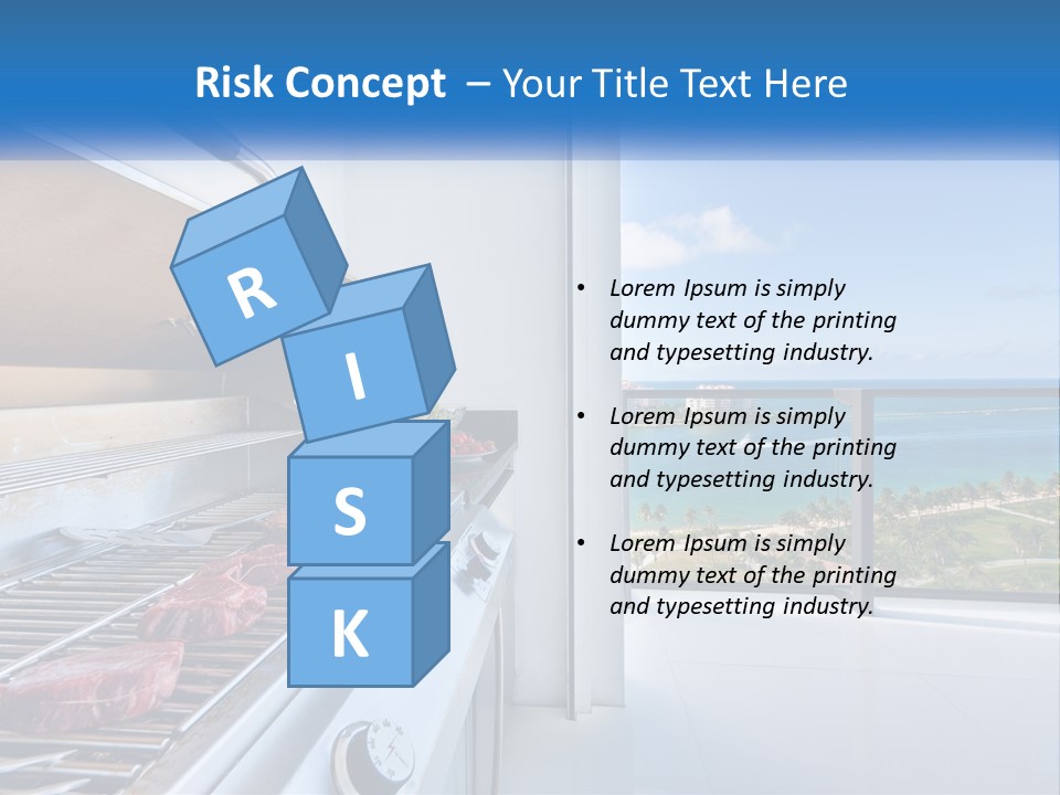 New Blue Sky Man PowerPoint Template