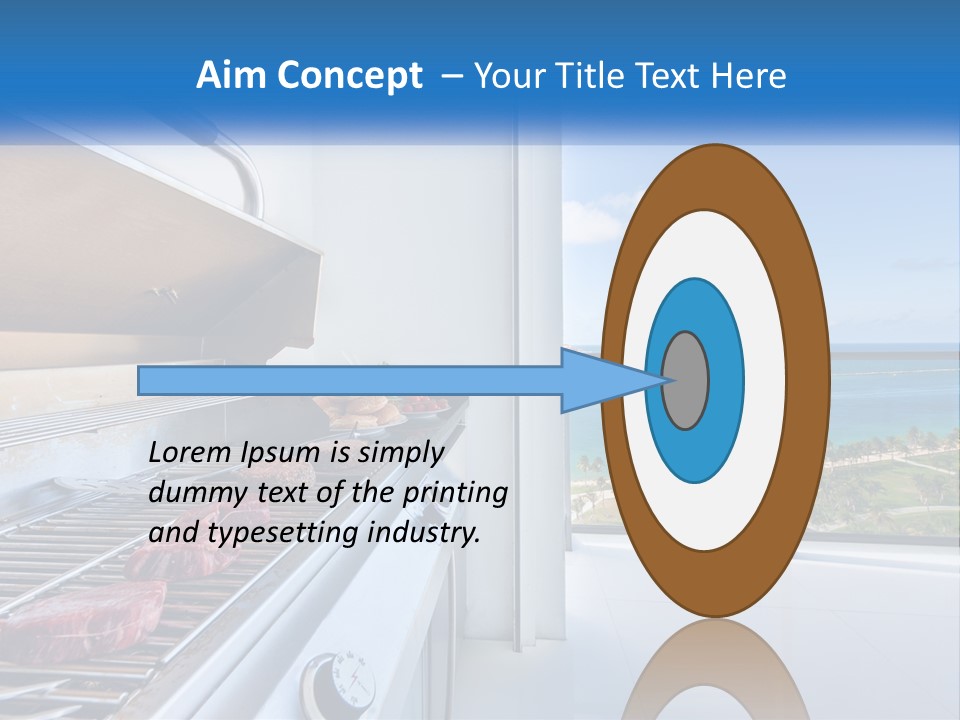 New Blue Sky Man PowerPoint Template