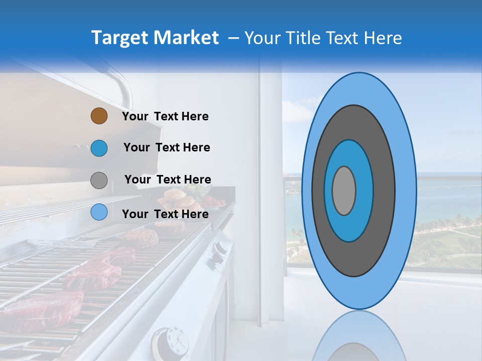 New Blue Sky Man PowerPoint Template